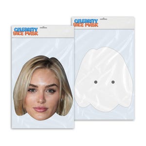 Personalised funny Celebrity face mask Michelle Randolph ready to wear,  fun party gifts unique for fans, novelty face masks