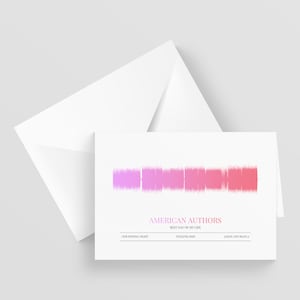 Carte de voeux Soundwave personnalisée A5, chanson spéciale, anniversaire, fiançailles, carte d'anniversaire, carte de voeux musicale, n'importe quel artiste n'importe quelle chanson