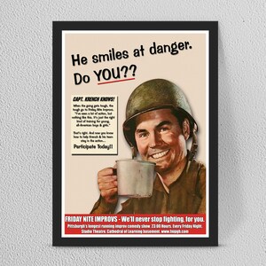 Danger War Werbung Poster Druck - Vintage Wohnkultur Wandkunst - Gerahmt/Ungerahmt - Mehrere Größen verfügbar c84
