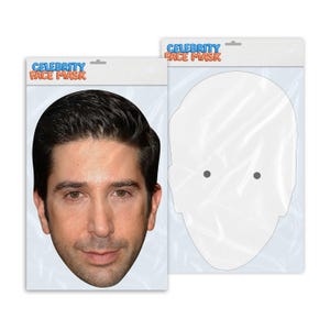 Personalised funny Celebrity face mask David Schwimmer ready to wear,  fun party gifts unique for fans, novelty face masks