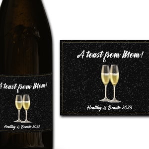Etiqueta personalizada para botella de champán/prosecco 21/30/40/50 Ideal/aniversario/cumpleaños/regalo de boda etiqueta adhesiva personalizada