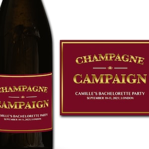 Étiquette personnalisée de bouteille de champagne/prosecco 21e/30e/40e/50e idéal/anniversaire/anniversaire/cadeau de mariage autocollant d'étiquette personnalisée
