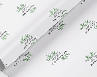 Gepersonaliseerde cadeauverpakking voor bruidspaar, op maat gemaakt inpakpapier, jubileumcadeau, fotorol ecopapier, koppelcadeau, verlovingscadeau