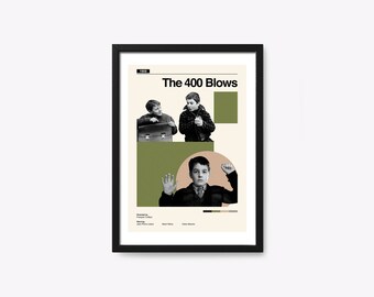 Aangepaste filmprint, retro geïnspireerde filmposter, midcentury modern, retro filmkunstwerk, minimale filmkunst, beste films, minimalistisch