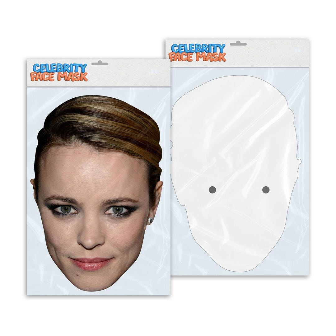 Rachel Riley Mask Personalised Funny Celebrity Face Mask Rachel Mcadams Ready to Wear ...