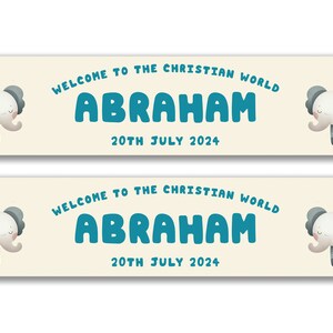 Personalised Baptism/Christening Banners - Any Name, Age and Occasion, Bunting, Event decor, Suprise banner, Party decor event banners