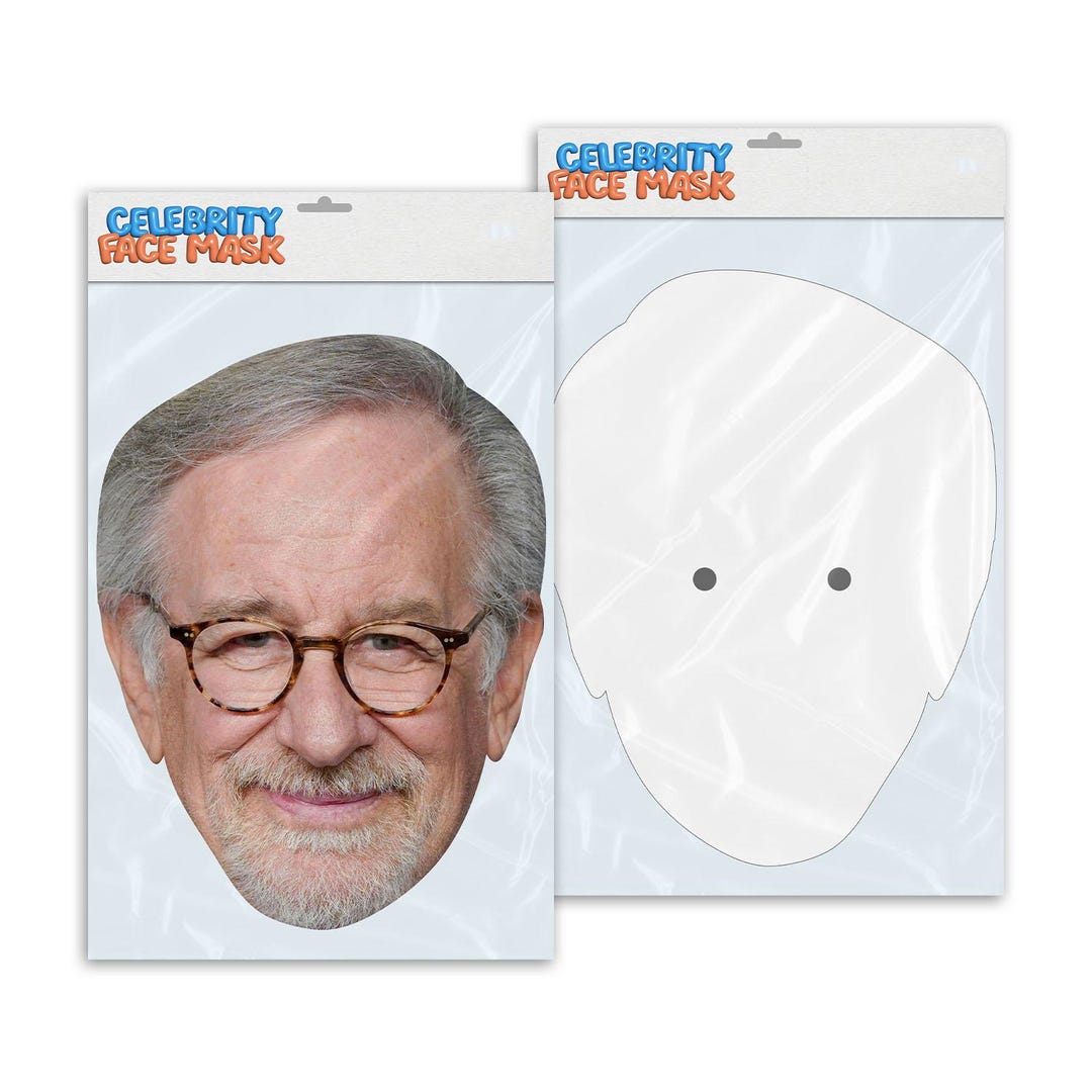 Personalised Funny Celebrity Face Mask Steven Spielberg Ready to Wear ...