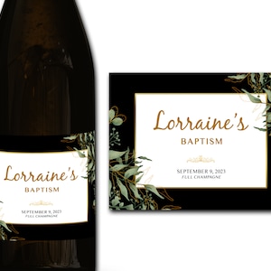Étiquette personnalisée de bouteille de champagne/prosecco 21e/30e/40e/50e idéal/anniversaire/anniversaire/cadeau de mariage autocollant d'étiquette personnalisée