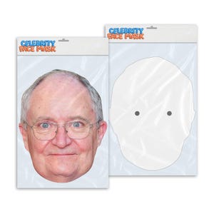Personalised funny Celebrity face mask Jim Broadbent ready to wear,  fun party gifts unique for fans, novelty face masks