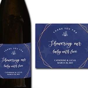 Étiquette personnalisée de bouteille de champagne/prosecco 21e/30e/40e/50e idéal/anniversaire/anniversaire/cadeau de mariage autocollant d'étiquette personnalisée