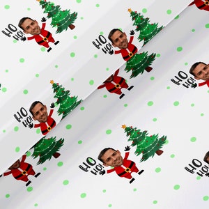 Carta da regalo divertente personalizzata con foto di Natale, carta da regalo, carta da regalo, carta ecologica per rotoli fotografici, carta da regalo per elfi, carta da regalo Spoof Xmas
