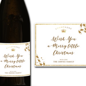 Étiquette personnalisée de bouteille de champagne/prosecco 21e/30e/40e/50e idéal/anniversaire/anniversaire/cadeau de mariage autocollant d'étiquette personnalisée