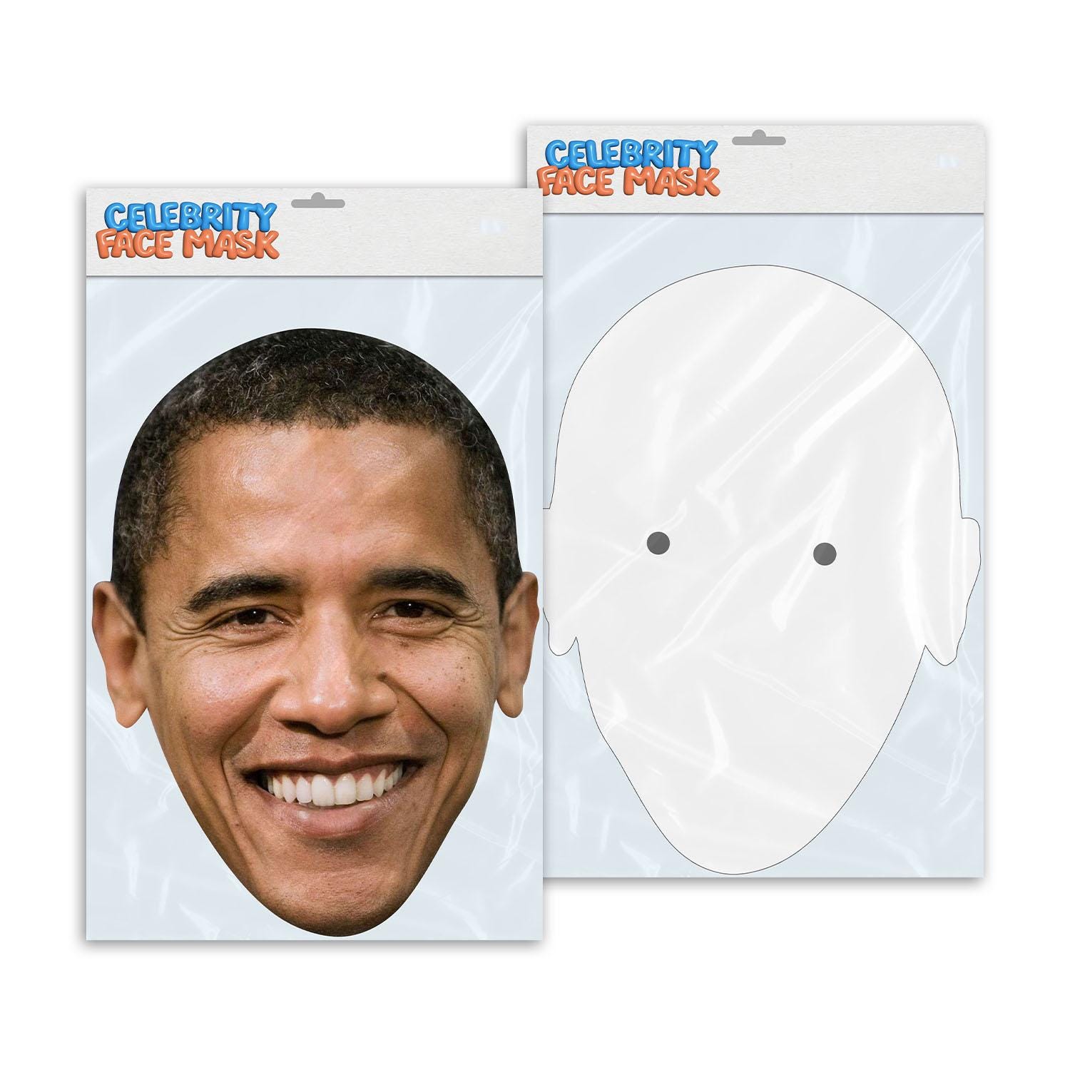 Personalised funny Celebrity face mask Barack Obama ready to wear,  fun party gifts unique for fans, novelty face masks