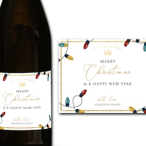 Étiquette personnalisée de bouteille de champagne/prosecco 21e/30e/40e/50e idéal/anniversaire/anniversaire/cadeau de mariage autocollant d'étiquette personnalisée