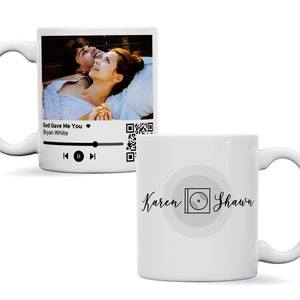 Gepersonaliseerde muziekliedalbummok, elk liedje/album aandenken cadeau, jubileum, verloving, verjaardag scanbare muziekcadeau hem haar, QR-code