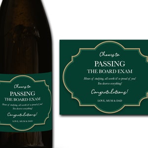 Étiquette personnalisée de bouteille de champagne/prosecco 21e/30e/40e/50e idéal/anniversaire/anniversaire/cadeau de mariage autocollant d'étiquette personnalisée