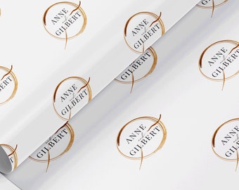 Gepersonaliseerde cadeauverpakking voor koppels, op maat gemaakt inpakpapier, jubileumcadeau, fotorol ecopapier, koppelcadeau, verlovingscadeau