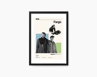 Aangepaste filmprint, retro geïnspireerde filmposter, midcentury modern, retro filmkunstwerk, minimale filmkunst, beste films, minimalistisch