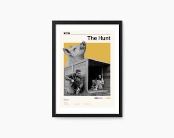 Aangepaste filmprint, retro geïnspireerde filmposter, midcentury modern, retro filmkunstwerk, minimale filmkunst, beste films, minimalistisch