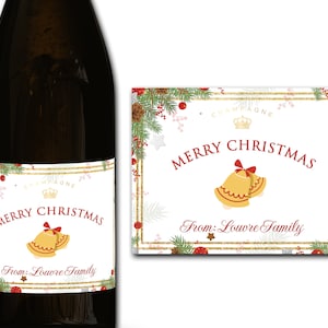 Étiquette personnalisée de bouteille de champagne/prosecco 21e/30e/40e/50e idéal/anniversaire/anniversaire/cadeau de mariage autocollant d'étiquette personnalisée