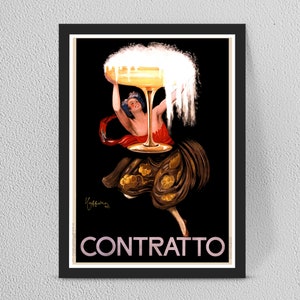 Vintage Wein Werbung Poster Druck - Vintage Wohnkultur Wandkunst - Gerahmt/Ungerahmt - Mehrere Größen verfügbar b40