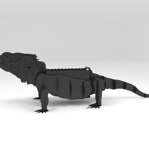 BEARDED DRAGON BBQ flower stand, cnc laser and plasma cutting plan, dxf file