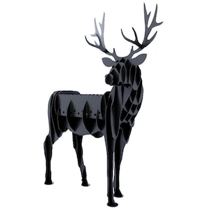 DEER BBQ cnc animal templates, flower stand, cnc laser and plasma cutting plan, dxf file
