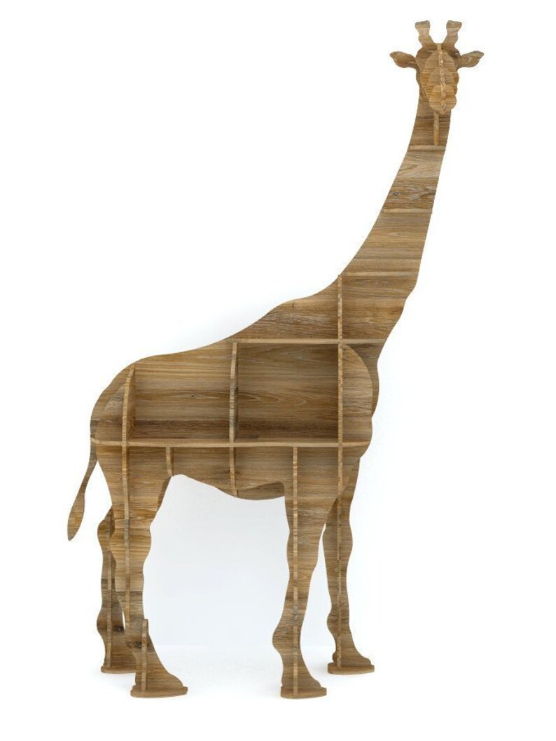 GIRAFFE SHELF dxf plan laser cutting file home decor Etsy