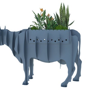 COW BBQ cnc animal templates, flower stand, cnc laser and plasma cutting plan, dxf file