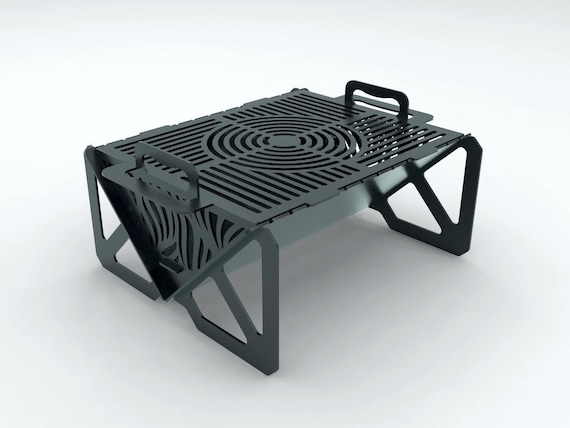 Fire Pit dxf plan, Barbecue pliable, Barbecue portable, modèle pour la  découpe au laser, CNC fichier foyer diy -  France