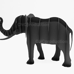 ELEPHANT garden decoration, cnc laser and plasma cutting plan, dxf file