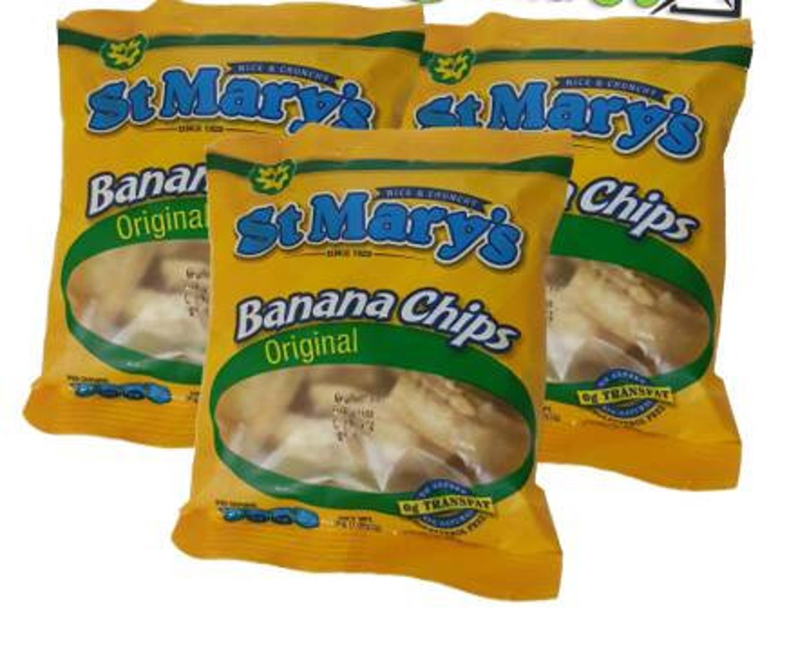 Jamaican St Mary's banana chips comes in 50g 1.8oz note Etsy