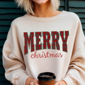 Merry Christmas Png, Merry Varsity Sublimation Design, Christmas png, Checkered Font, Christmas Shirt Retro Design, Digital Download