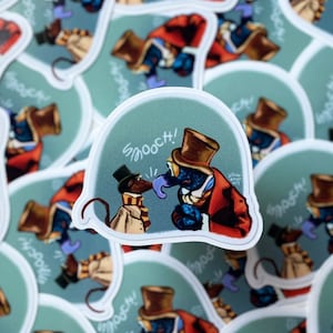 Rizzo + Gonzo Smooch (A Muppet Christmas Carol) |  3&quot; Vinyl Sticker, Christmas, Smooch, Rizzo the Rat, Gonzo the Great