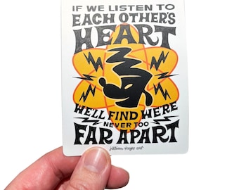 Powerline | Goofy Movie 4" Vinyl Sticker, I2I Lyric Design