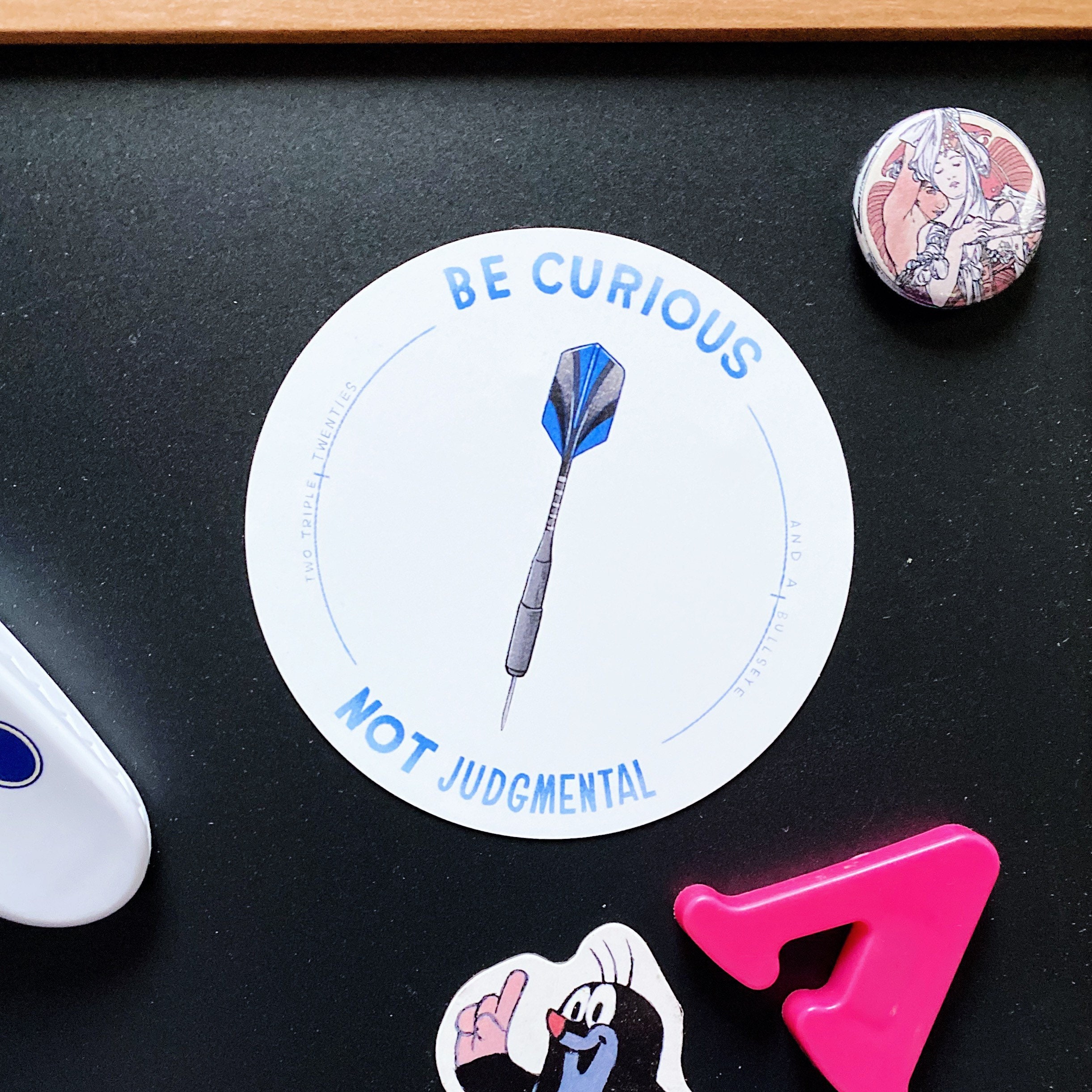 Be Curious Judgmental 3 Magnet Darts - Etsy