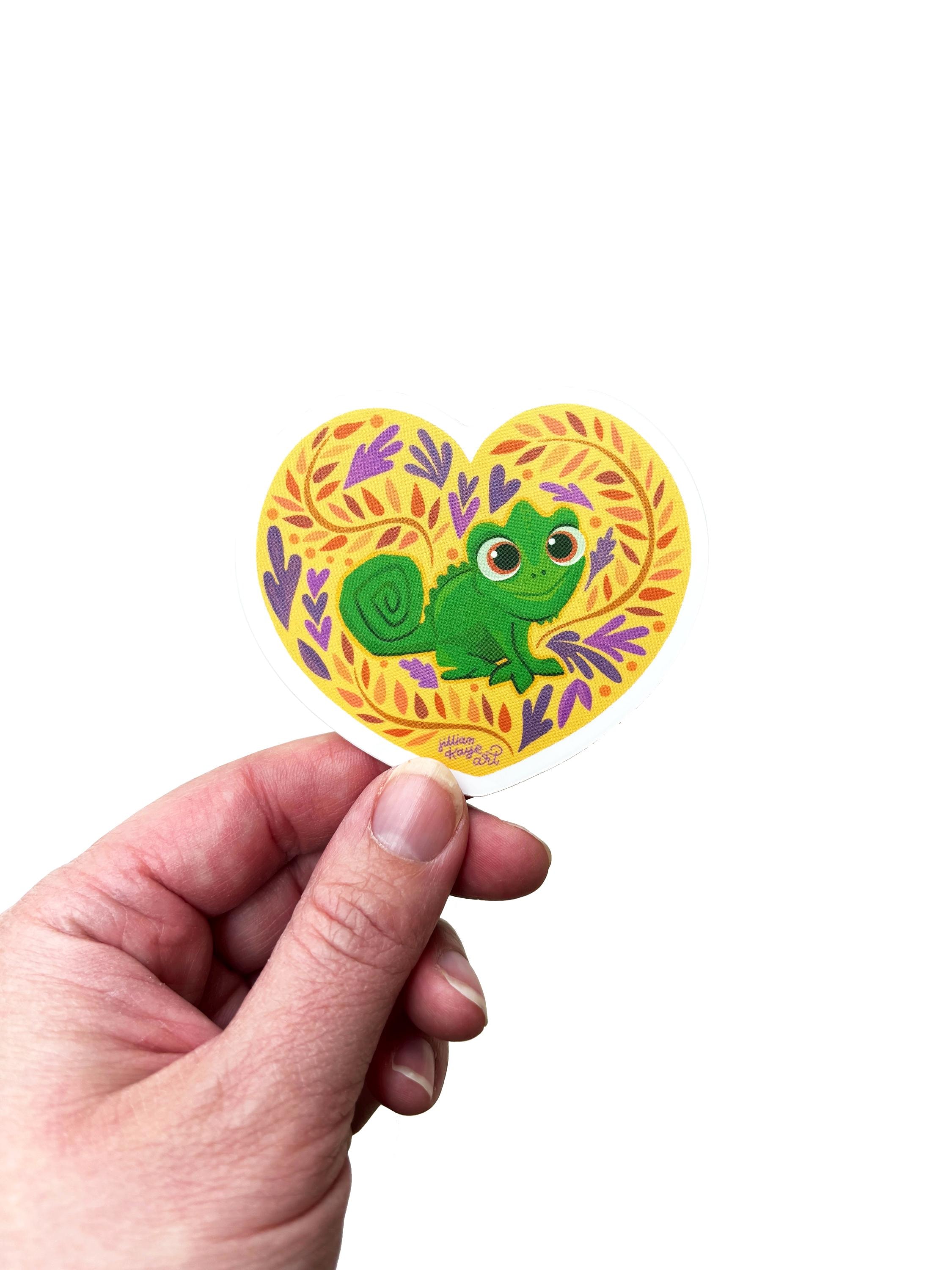 Pascal the Chameleon Tangled Heart-shaped 3