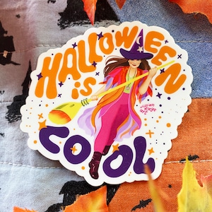 Halloween Is Cool 3&quot; Vinyl Sticker | Halloweentown, Marnie DCOM 90s