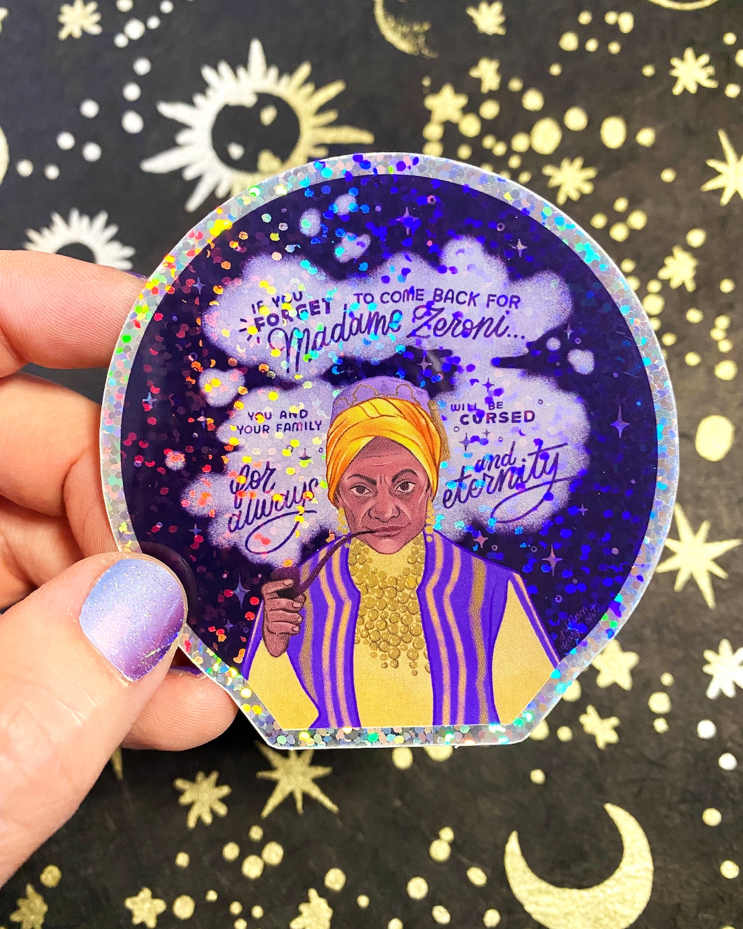 Madame Zeroni 3 Glitter Sticker, Holes Movie, Camp Green Lake Etsy
