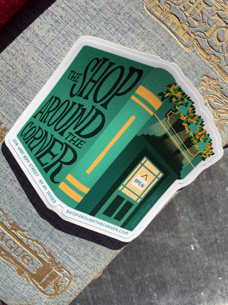 Shop Around the Corner 3" Vinyl Sticker | You've Got Mail, Kathleen ...