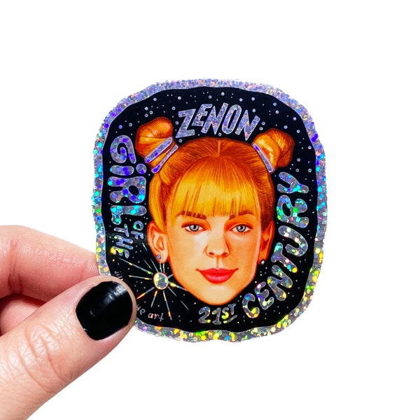 Zenon Girl of the 21st Century 3" Glitter Sticker