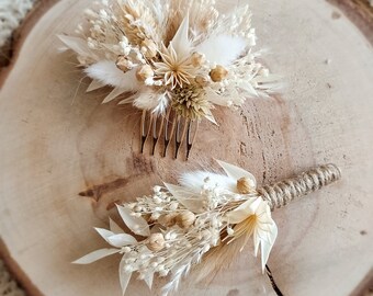 Dried flower comb