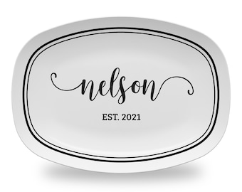Personalized Wedding Platter : Bridal Shower Gift