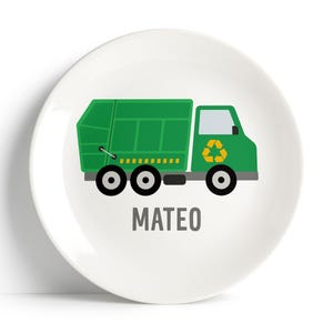 Personalized Garbage Truck Plate: Cute Gift For Kids Who Love Vehicles