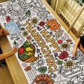 GIANT 6 ft. Thanksgiving Activity Coloring Banner or Tablecloth