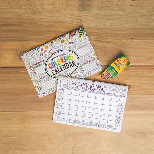 Kids Wall Calendar - Etsy