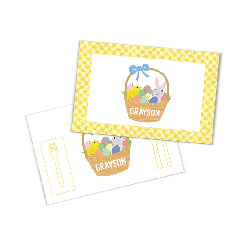 Plato de Pascua personalizado: apto para microondas imagen 3