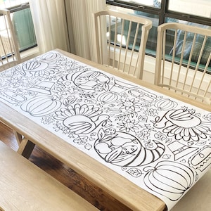GIANT Thanksgiving Coloring Poster or Table Cover Paper Turkey