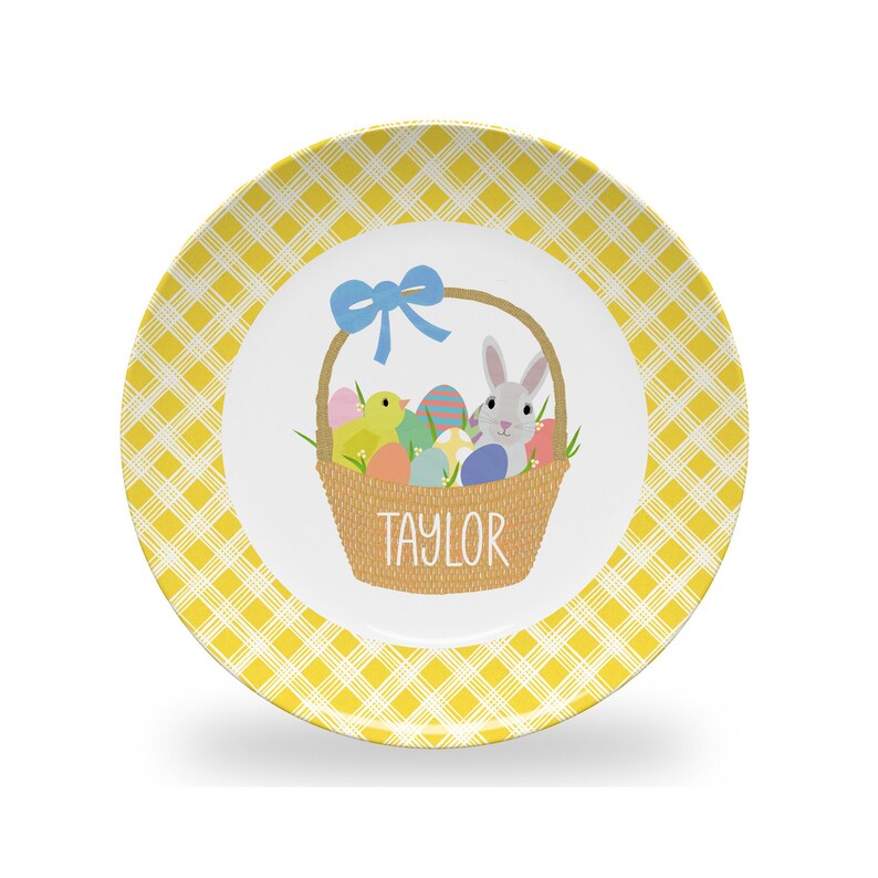 Plato de Pascua personalizado: apto para microondas imagen 2