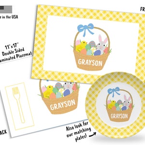 Plato de Pascua personalizado: apto para microondas imagen 4